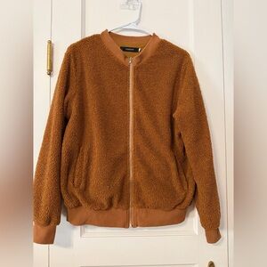 Fashion Nova Brown Teddy Jacket